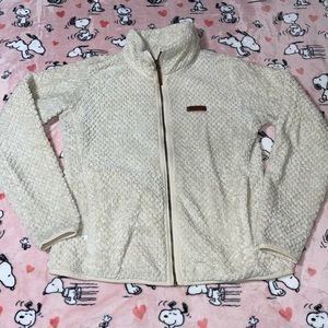 Women's Cream Sherpa Jacket